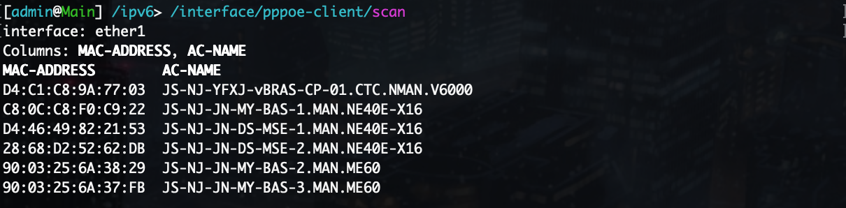 扫描 AC 接入点